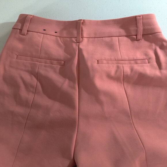 Express Columnist Ankle Mid Rise Size 00 Regular Light Coral Stretch Pants - Picture 8 of 10